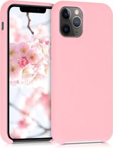 kwmobile telefoonhoesje voor Apple iPhone 11 Pro - Hoesje met siliconen coating - Smartphone case in roségoud