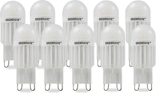 Groenovatie LED Lamp - 3W - G9 Fitting - Warm Wit - Dimbaar - 10-Pack |  bol.com