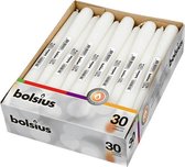 Bolsius Diner Kaars Gotisch - Wit- 30 stuks - 245/24