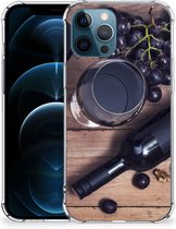 Telefoonhoesje  iPhone 12 | 12 Pro Back Cover met transparante rand Wijn