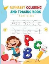 Alphabet Coloring and Tracing Book for kids