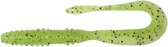 Keitech Mad Wag Mini - Softbait - 3.5inch - LT Lime Pepper - 10 Stuks - Groen