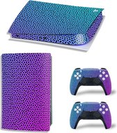 Sony PS5 Digital Edition Console Skins - Cool Gradient Blauw / Paars (Let op, alleen geschikt voor PlayStation 5 Digital Edition - zie productafbeelding)