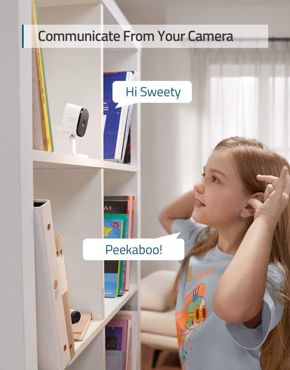 Eufy 2K Indoor Beveiligingscamera met Persoonsherkenning - afbeelding 3
