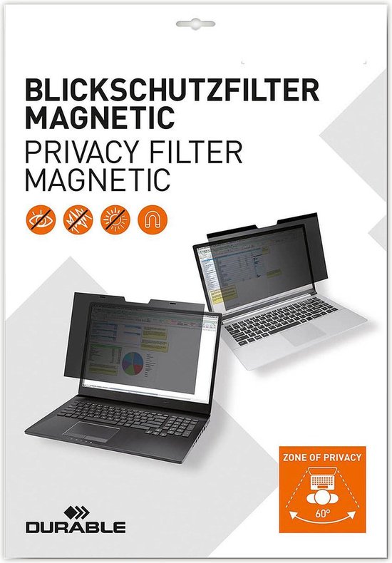 Durable Macbook pro privacy filter - 16 inch scherm - Grijs