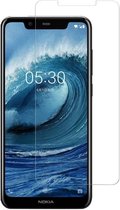 Tempered Glass - Screenprotector voor Nokia 5.1 Plus Transparant - Glasplaatje