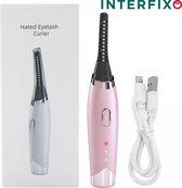 InterFixo Elektrische Wimperkruller - Roze - Eyelash Curler - Automatische Krultang - Wimpers - Wimperlifting set - Wimperserum