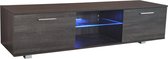 TV meubel Tenus - TV dressoir -  led verlichting - 160 cm breed - bruin grijskleurig