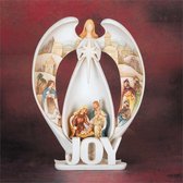 Kerst beeldje joy angel 17,1cm