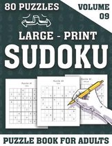 Large-Print Sudoku Puzzle Book For Adults
