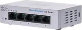 Cisco CBS110 Unmanaged L2 Gigabit Ethernet (10/100/1000) 1U Grijs