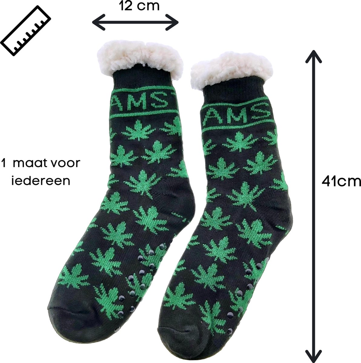 1 paar Wiet Comfort Warme Premium Thermo sokken- One Size - Antislip Dikke  Sokken... | bol.com