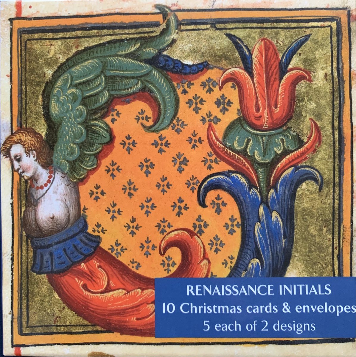 Fitzwilliam Museum Christmas cards Renaissance initials ~ Kerstkaarten Renaissance