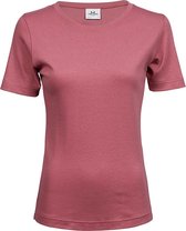 Tee Jays Dames/dames Interlock T-Shirt (Rose)