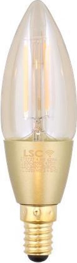 LSC Smart Connect - Lampe LED à filament blanc chaud intelligente - E14 -  470 lumen -... | bol.com