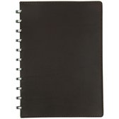 Cahier Atoma PUR format A4 doublé cuir marron foncé 144 pages