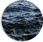 Forex Wandcirkel - Zeewater - 20x20cm Foto op Wandcirkel (met ophangsysteem)