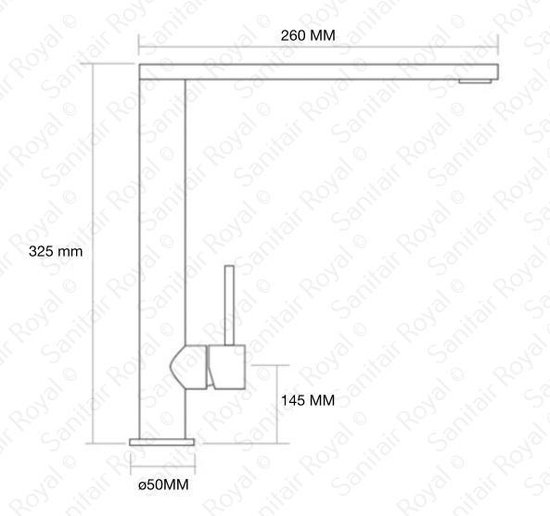 Sanitair Royal 360° Chrome | Robinet de cuisine | Design italien |