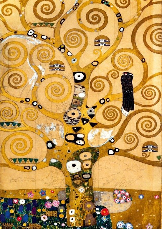 Cokes vermoeidheid dichtbij Klimt - De levensboom (1000 stukjes, kunst puzzel) | bol.com