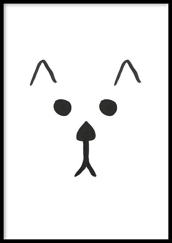 Poster Chien - 30x40 cm - Poster Animaux - WALLLL