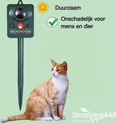 Kattenverjager - Kattenschrik - Muizenverjager - Vogelverjager - Marterverjager - Ultrasoon - Zonne-energie - Oplaadbaar - Shopping4All