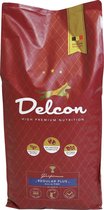 DELCON Hondenvoeding - Regular Plus Fish - Voor Bijzondere Zorgnood Voor De Vacht - Zalmolie - 12kg +Speeltje