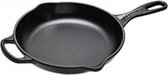 Le Creuset® - Signature - skillet - Koekenpan - Steelpan - Vaatwasserbestendig - Hulphandvat - Geëmailleerd gietijzer - 20cm - Zwart