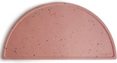 Mushie Siliconen Placemat - Confetti Pink Powder - silicone - BPA-vrij