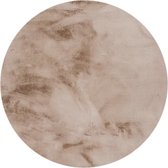 Rond Hoogpolig vloerkleed - Comfy Taupe Ø 120cm