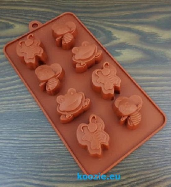EIZOOKSHOP Shape Frog - Papillon - Abeille - Fondant - Chocolat - Argile |  bol.com