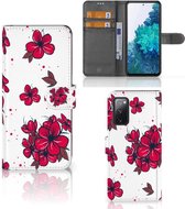 Mobiel Hoesje Geschikt voor Samsung Galaxy S20FE Book Case Blossom Red