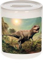 Dieren stoere t-rex dinosaurus foto spaarpot 9 cm jongens en meisjes - Cadeau spaarpotten stoere t-rex dinosaurus dinosaurussen liefhebber