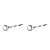 Oorknoppen - Dots - Stainless steel - Zilverkleurig