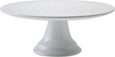 Diamond White Taartplateau op voet - Taartschaal - Taartschotel - ø24.5xh10cm