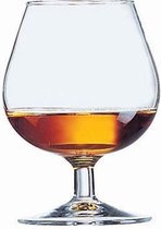 Cognac Likeurglas op voet - Likeurglazen - Borrelglazen - 25cl - 6 stuks
