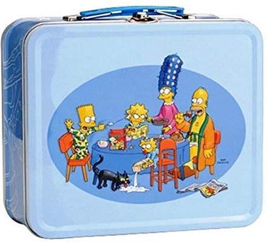 Collectible Simpsons Pin Pals Metal Lunch Box