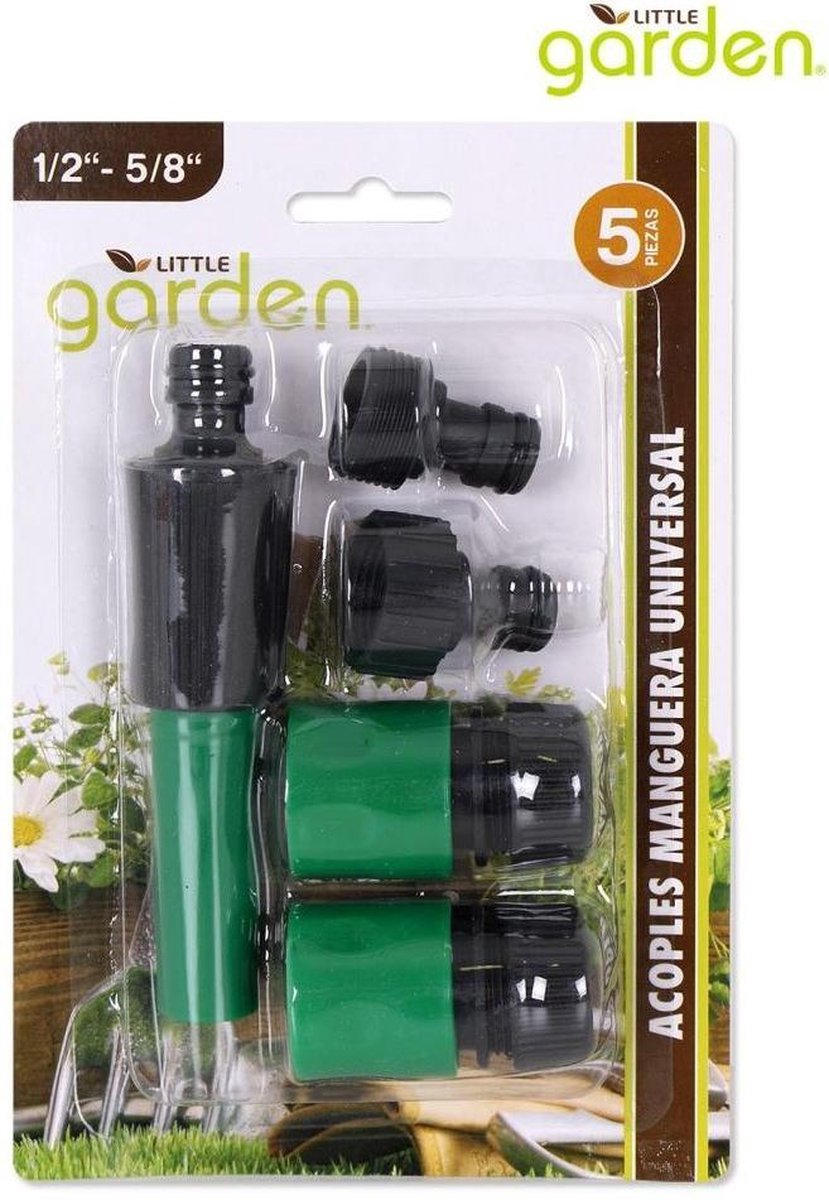 Tuinsproeier Koppel Set - Little Garden Voordeel Set - 5 Stuks 1/2 '-5/8