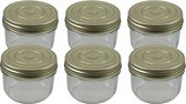 Familia Wiss Weckpot - Inmaakpotten - Conserveerpot - Confituurpot - Voorraadpotten - 350ml - 6 stuks - d100mm