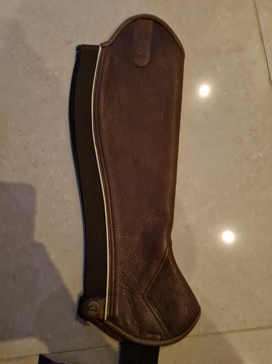 EquiTheme chap Brown maat XS
