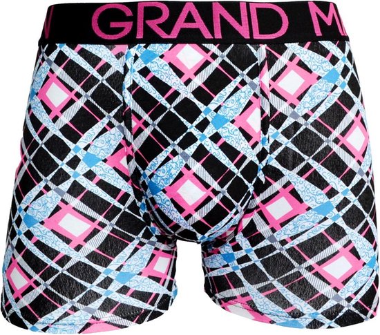 Lot de 3 Boxers en coton GRAND MAN a carreaux Taille XL bol