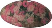 Barrette à cheveux 8 cm fleurs roses Renoir