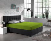 Zachte Dubbel Jersey Eenpersoons Hoeslaken Groen | 80/90/100x200/210/220 | 220 gr/m2 Dichtgebreid | Comfortabel