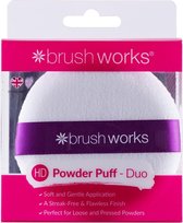 Brushworks Powder Puff (2 pieces)