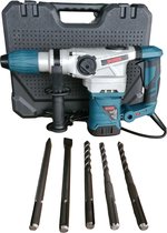 Marteau Perforateur Total 1500W - SDS Plus, 5.5J - Avec Forets Et Burins - Pour Béton, Acier