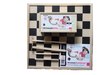 Afbeelding van het spelletje Longfield Compleet schaakspel met schaakbord en schaakstukken + gratis 2 toverstokjes, propellerstokjes