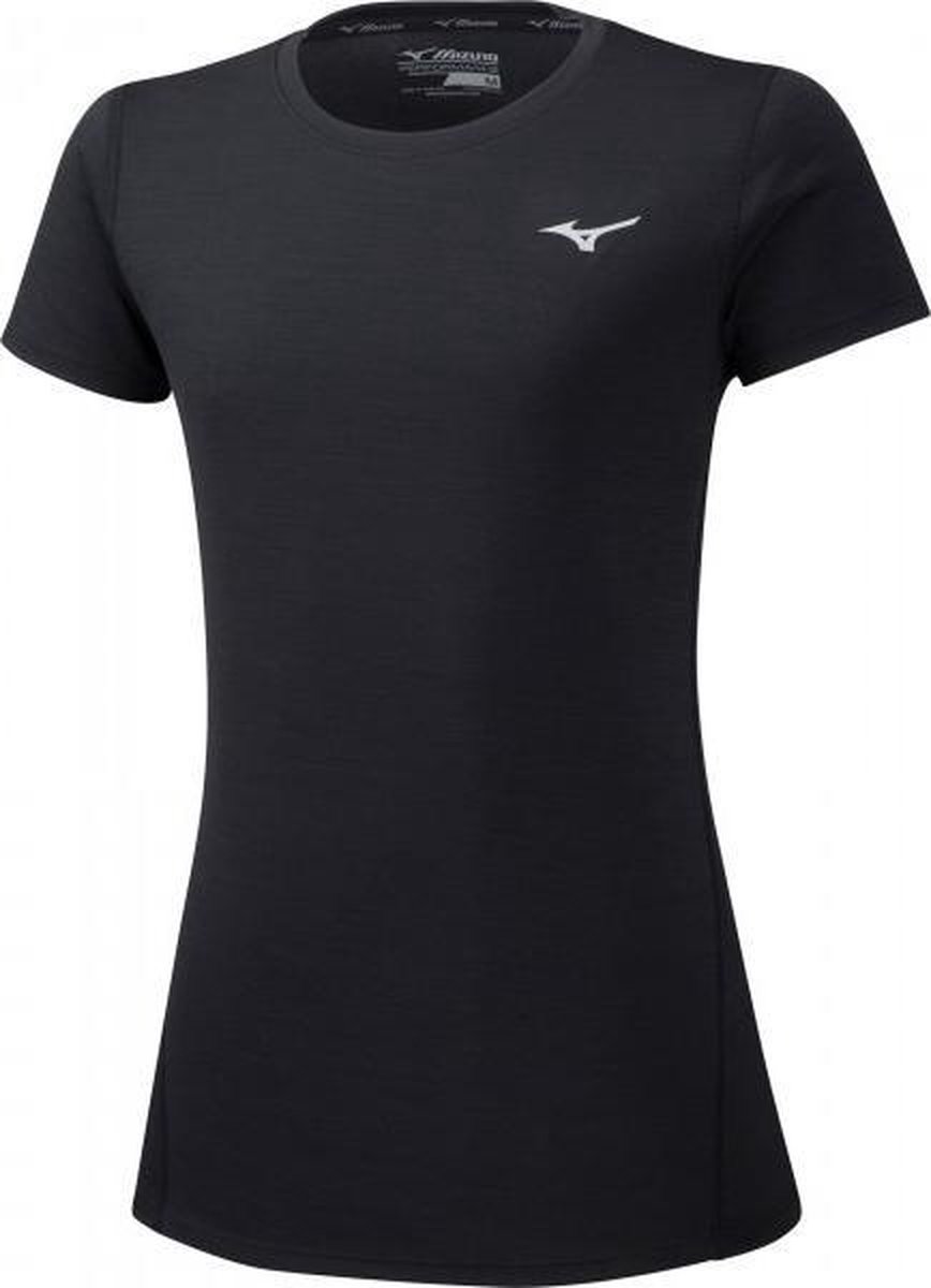 Mizuno Impulse Core Shirt Dames - sportshirts - zwart - Vrouwen