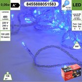10M 100 LED KERST LICHTKETTING, WATERDICHT, BLAUW KLEUR,GESCHIKT VOOR BINNEN, FEESTEN, HUWELIJKEN, TUIN, FAMILIE, VERJAARDAG