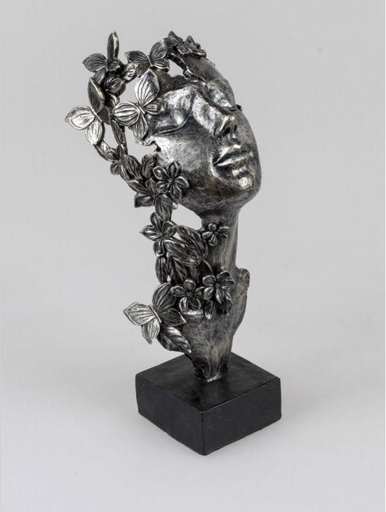 Visage - Sculpture - Bronz - 32cm - Papillon - Bloem | bol.com