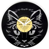 Vinyl wandklok vrolijke kat - LP klok 12 inch - 30 cm