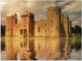 Poster – Bodiam Kasteel in Engeland - 40x30cm Foto op Posterpapier